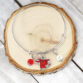 Central Missouri Charm Bangle Bracelet